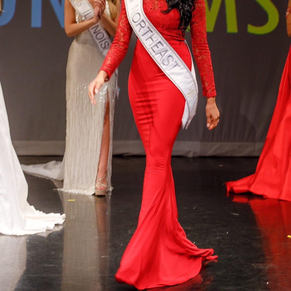 Long Red Gown
